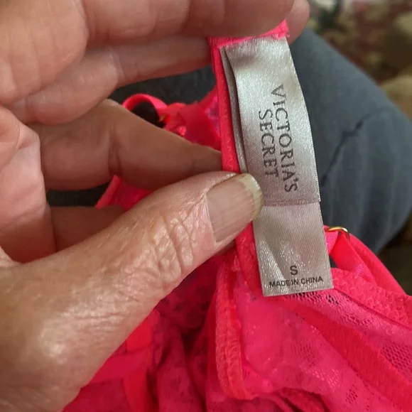 Victoria’s Secret Pink Stretch Lace Lingerie Size S - Picture 3 of 7